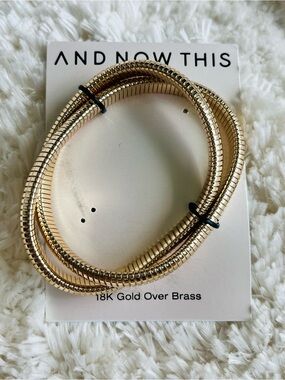 And Now This Interlocking Double Twisted Stretch Bracelet